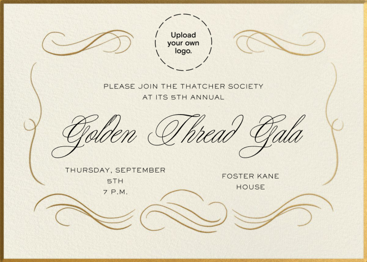 Grand Swirls - Gala Invitation by Paperless Post