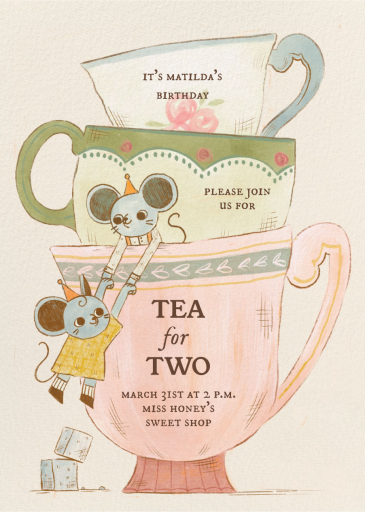 Of Mice and Tea by Paperless Post