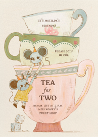 Of Mice and Tea - Birthday Invitation by Paperless Post