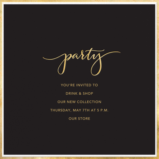 Fine Band Party - Cocktail Party Invitation by Sugar Paper