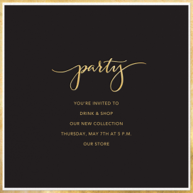 Fine Band Party - Cocktail Party Invitation by Sugar Paper