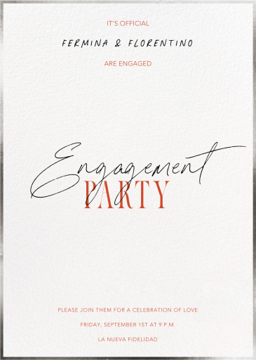 Love Engaged - Engagement Party Invitation by Paperless Post