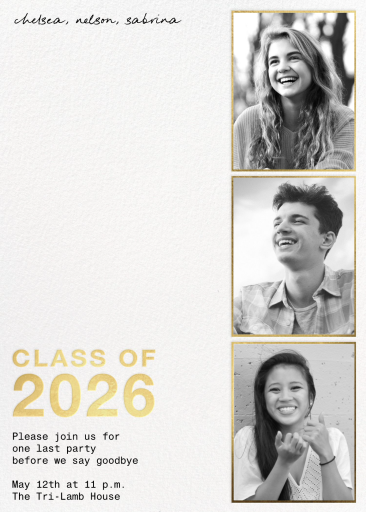 Graduation Booth (Tall) - Graduation Party Invitation by Paperless Post