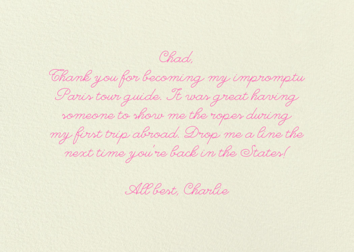 TYVM (Krista Perry) by Red Cap Cards - Back