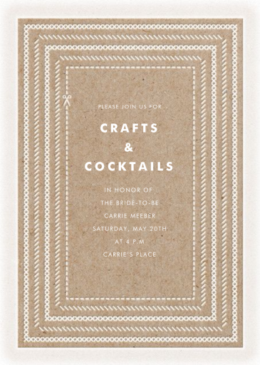 She's Crafty - Bridal Shower Invitation by Paperless Post