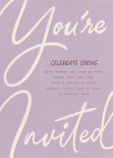 Scribble Script - Launch Party Invitation by Paperless Post