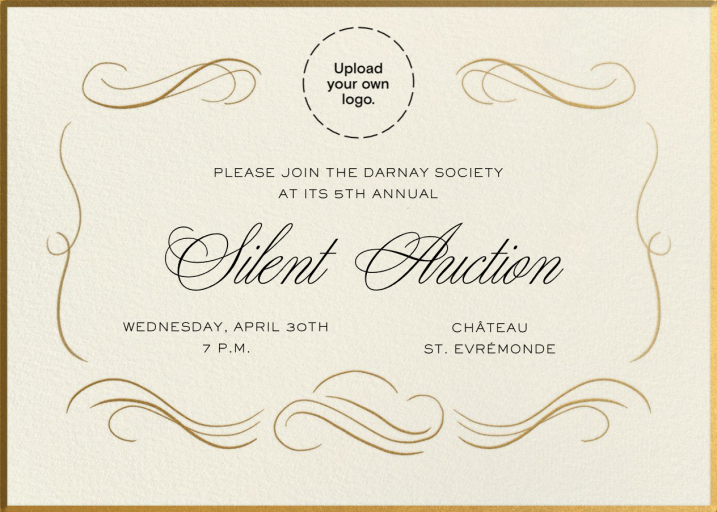 Grand Swirls - Fundraiser Invitation by Paperless Post