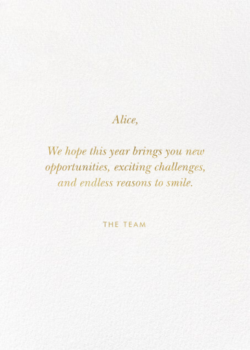 Ice Cream Birthday - Business Greeting Card by Rifle Paper Co. - Back