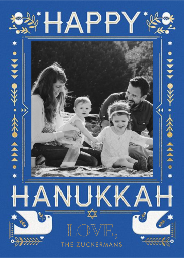 Hanukkah Doves (Photo) - Hanukkah Card by Hello!Lucky