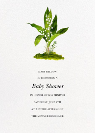 Muguet - Baby Shower Invitation by Felix Doolittle