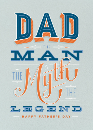 Legendary - Father's Day Card by 2021 Co.