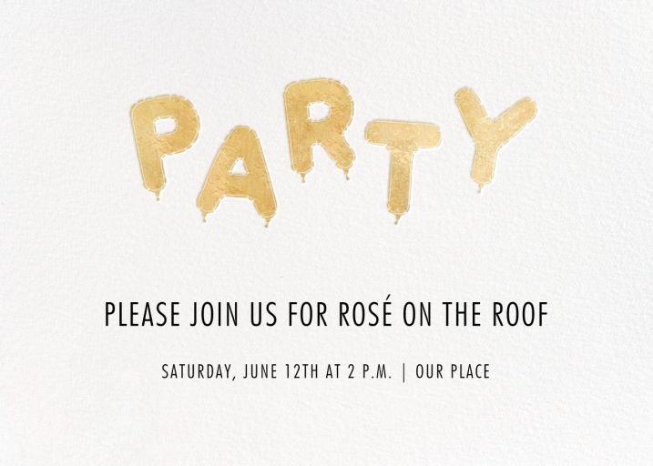 Mylar Party - Party Invitation by Paperless Post