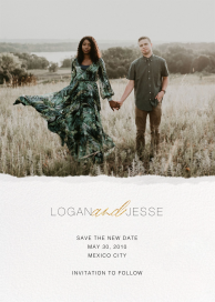 Torn Edge (Photo) - Save the Date by Paperless Post