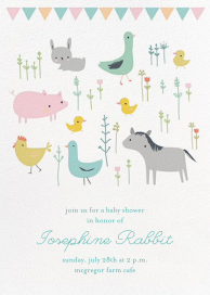 Farmyard Family - Baby Shower Invitation by Little Cube
