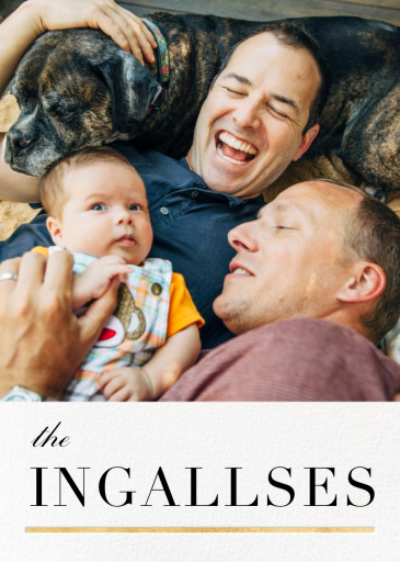 3/4 Portrait (Photo) - New Year's Card by Paperless Post