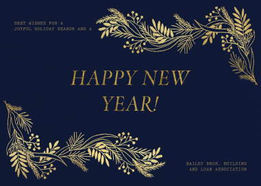 Joyeux - Business Holiday Card by Paperless Post