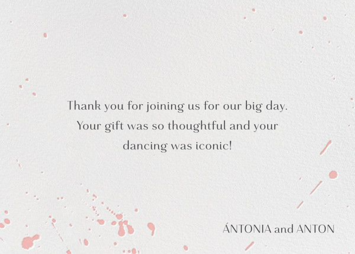 Splatter Cloth II (Stationery) - Stationery by Paperless Post