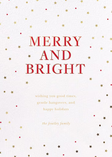 Mini Stars - Christmas Card by Sugar Paper