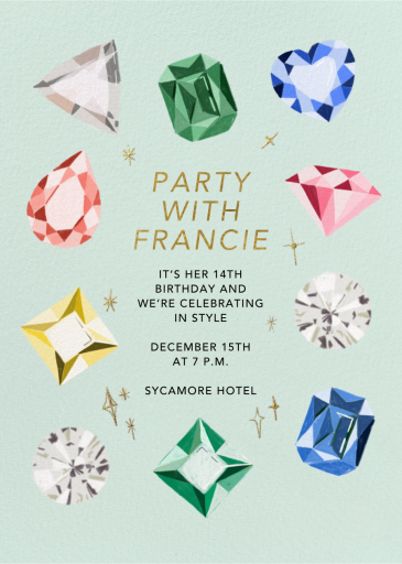 Beyond Brilliant - Birthday Invitation by Carolyn Suzuki Studio