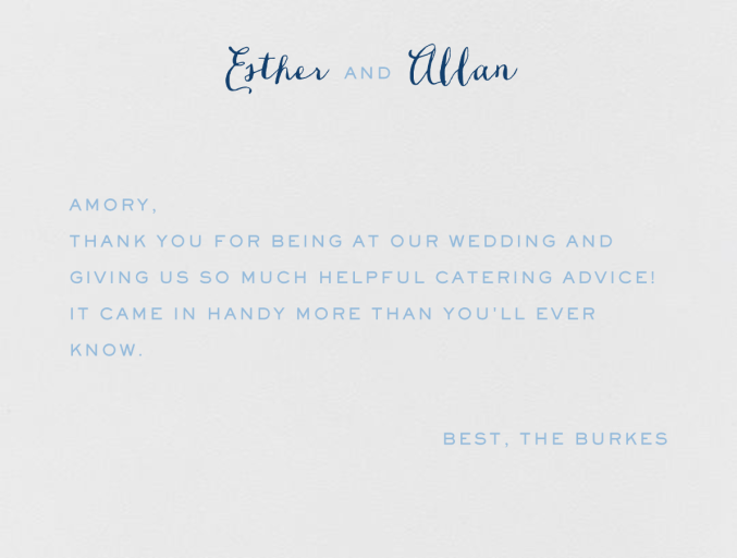 Miller (Thank You) by Crane & Co.