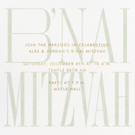 Mitzvah Type by Paperless Post