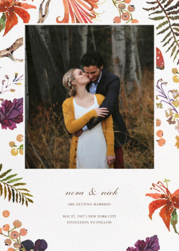 Autumn Harvest (Photo Save the Date) by Happy Menocal