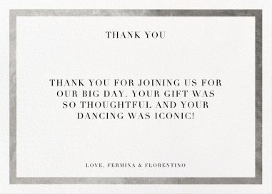 Editorial II (Stationery) - Thank You Card by Paperless Post