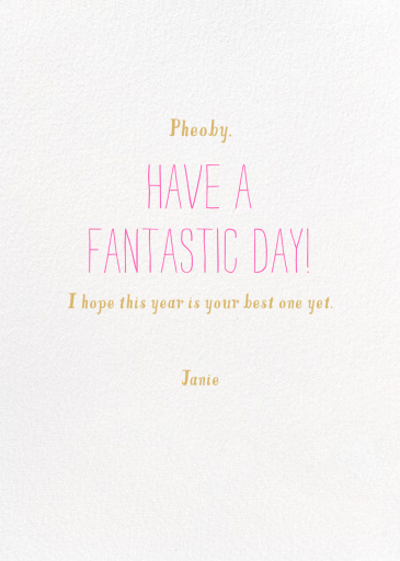 Worldly Birthday - Greeting Card by Mr. Boddington's Studio - Back