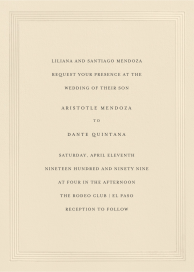 Embossed Elegance - Wedding Invitation by Crane & Co.