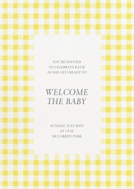 Vichy Check - Baby Shower Invitation by Paperless Post