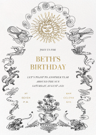 Solar Celebration - Birthday Invitation by Joana Avillez