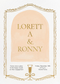 Champagne Frame by Paperless Post