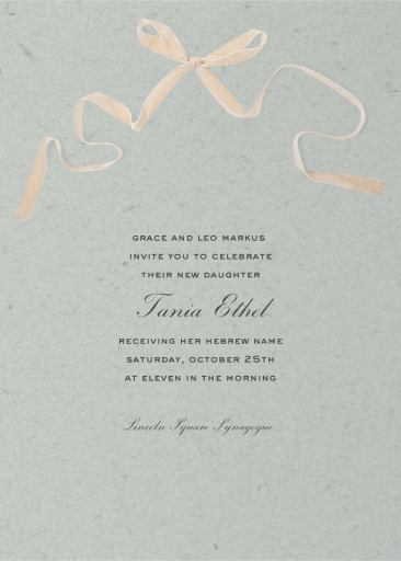 Pink Tie Affair - Bris/Baby Naming Invitation by Paperless Post