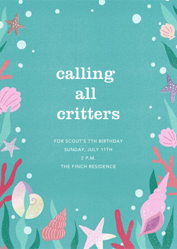 Mermaid Crown by Paperless Post - Back