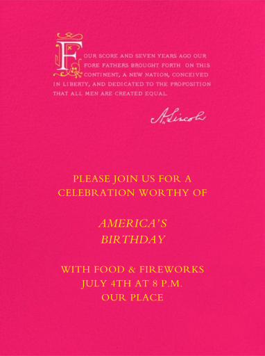 Lincoln Quote - Election Invitation by Paperless Post