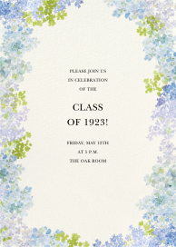 Hydrangea Fields - Graduation Party Invitation by Felix Doolittle