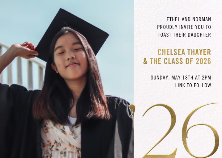 Grand Year Photo - Graduation Party Invitation by Paperless Post