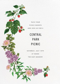 Raspberry Blossom - Garden Party Invitation by Stephanie Fishwick