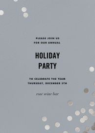 Confeti (alto) - Invitación para fiesta navideña de kate spade new york