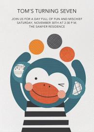 Monkey Juggler by Petit Collage