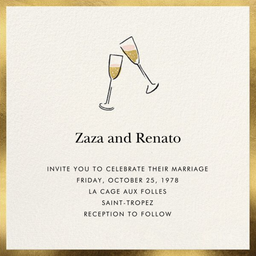 Cute Flutes - Business Event Invitation by kate spade new york