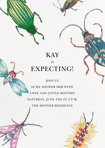 Beetle Bash - Baby Shower Invitation by Happy Menocal