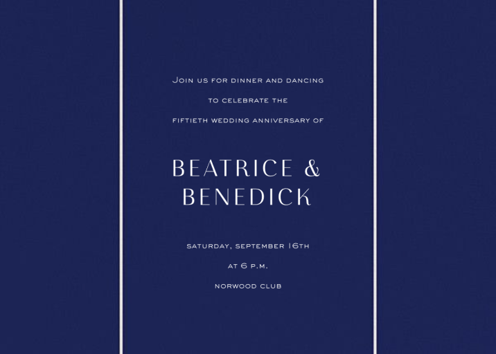 Edenham (Photo) - Anniversary Invitation by Liberty - Back