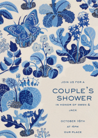 Blue Butterfly Garden by Schumacher