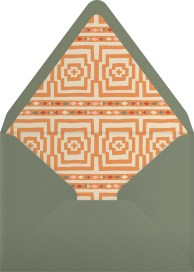 Geometric Patterned Border - Jungalow Envelope