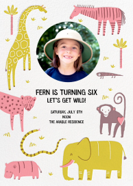 Wild Wild Life - Birthday Invitation by Hello!Lucky