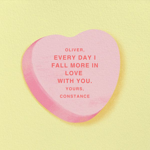 Don't Break My Candy Heart - Valentine's Day Card by Paperless Post - Back