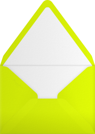 Neon Sports Game Time Invitation Envelope
