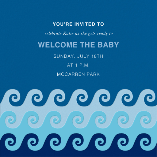 Tide Pool - Pool Party Invitation by Jonathan Adler