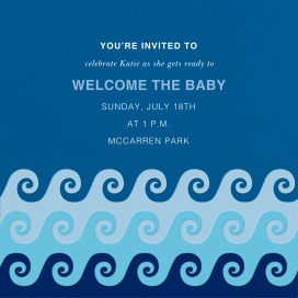 Tide Pool - Baby Shower Invitation by Jonathan Adler